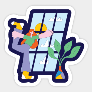 Just Breathe Sticker